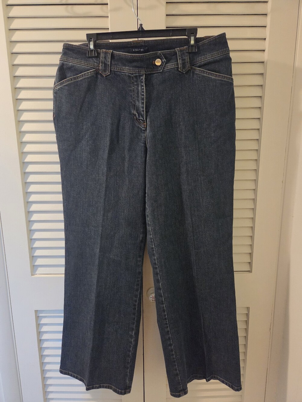 Jones Of New York Classic Stretch Women's Dark Wash Blue Jeans. S. 16W NWT